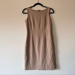 Ann Klein Beige Shift Dress Size 2
